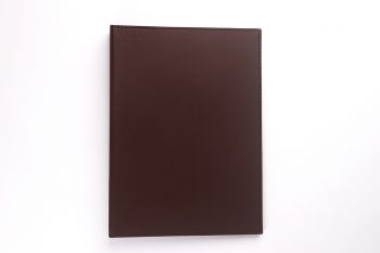 BUKU MENU BINDER A4 DARK BROWN BUKU MENU JAKARTA DEPAN