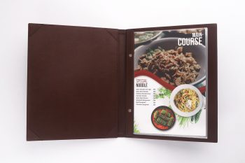 BUKU MENU PLASTIK A4 DARK BROWN BUKU MENU JAKARTA DALAM 1