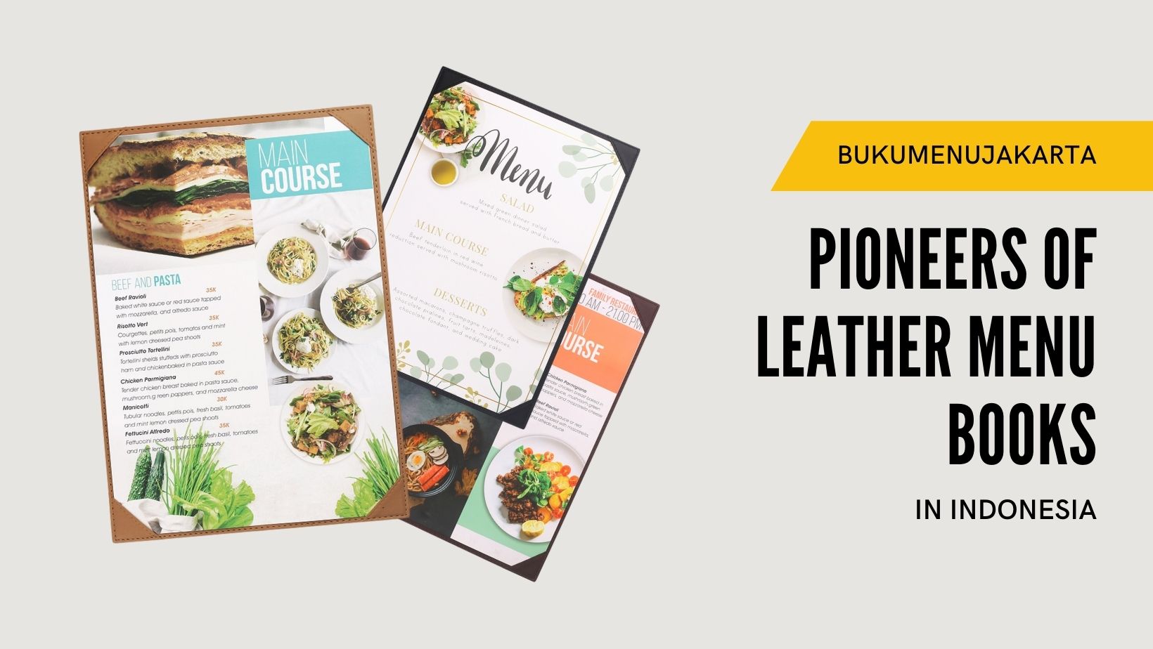 Pelopor Buku Menu Restoran Kulit